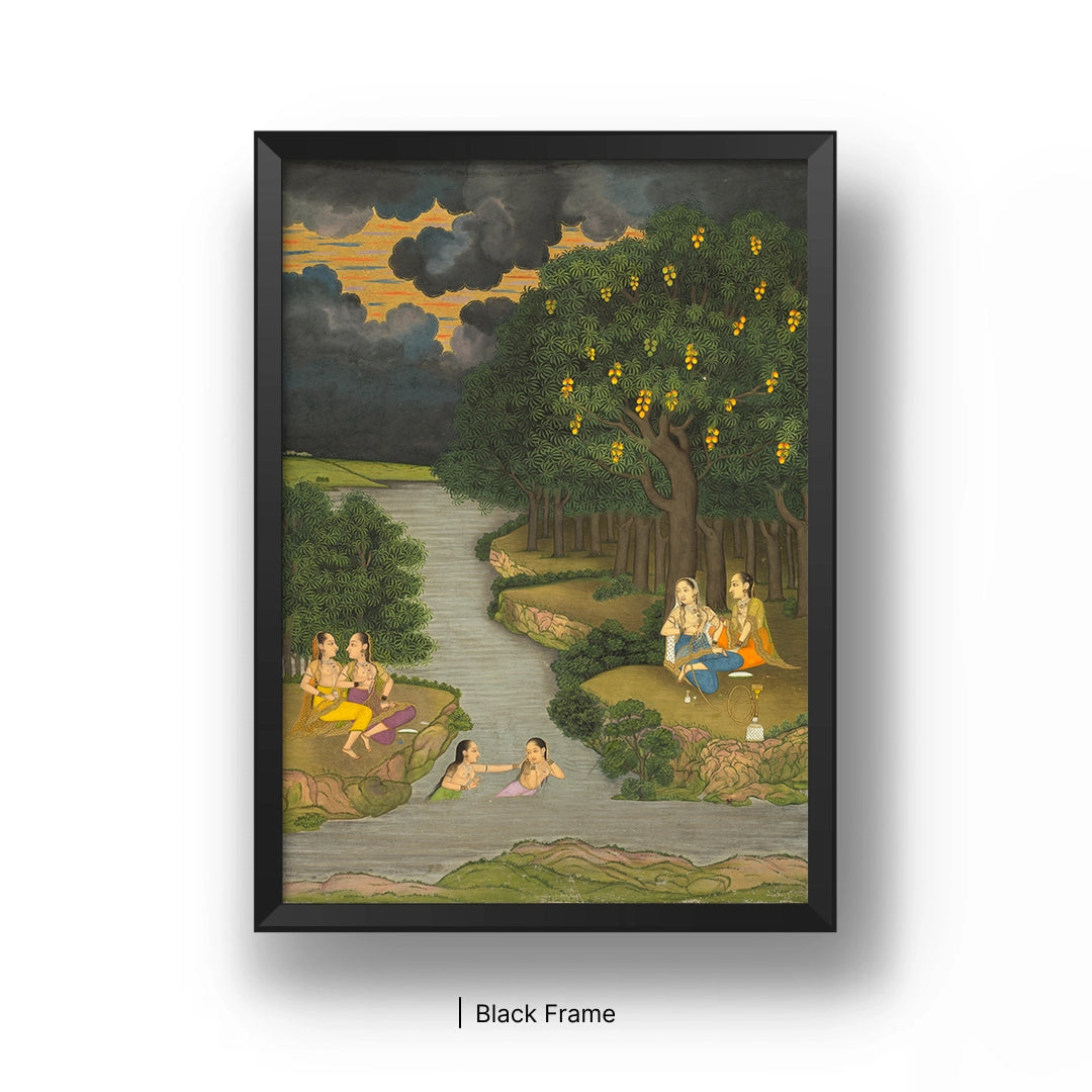 Women Enjoying River