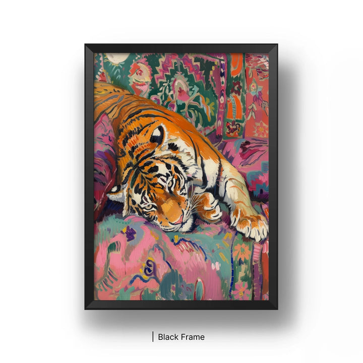 Tiger on sofa