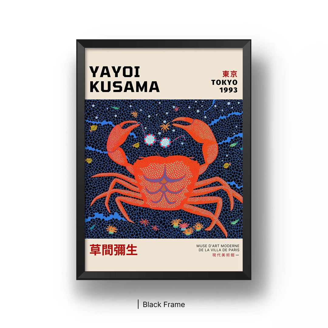 Yayoi Kusama - Modern Crab Art Poster