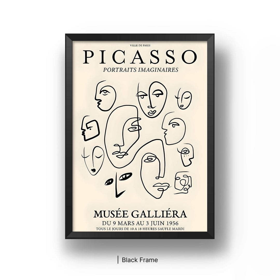 Picasso Line Art Poster
