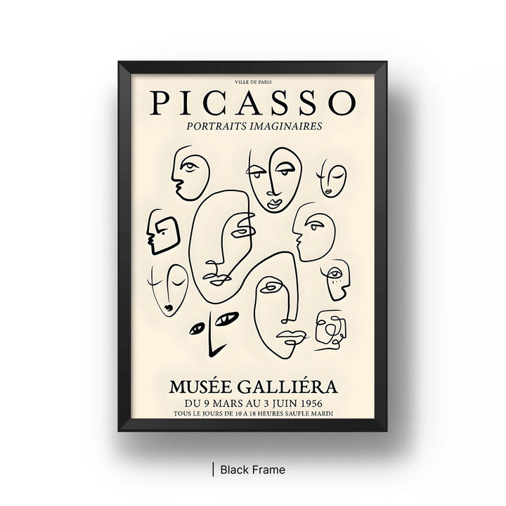 Picasso Line Art Poster