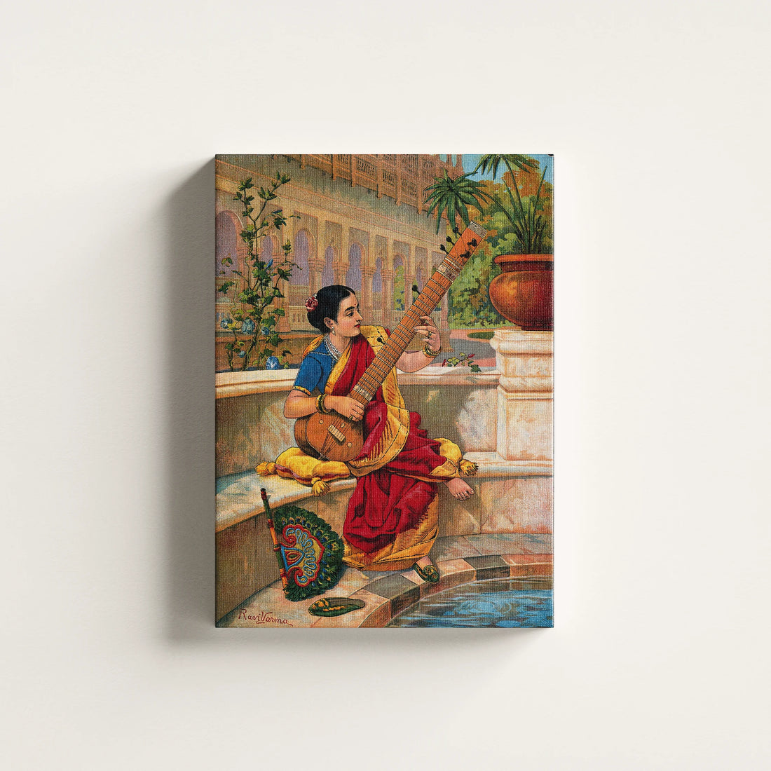 Indian Women Plays Sitar