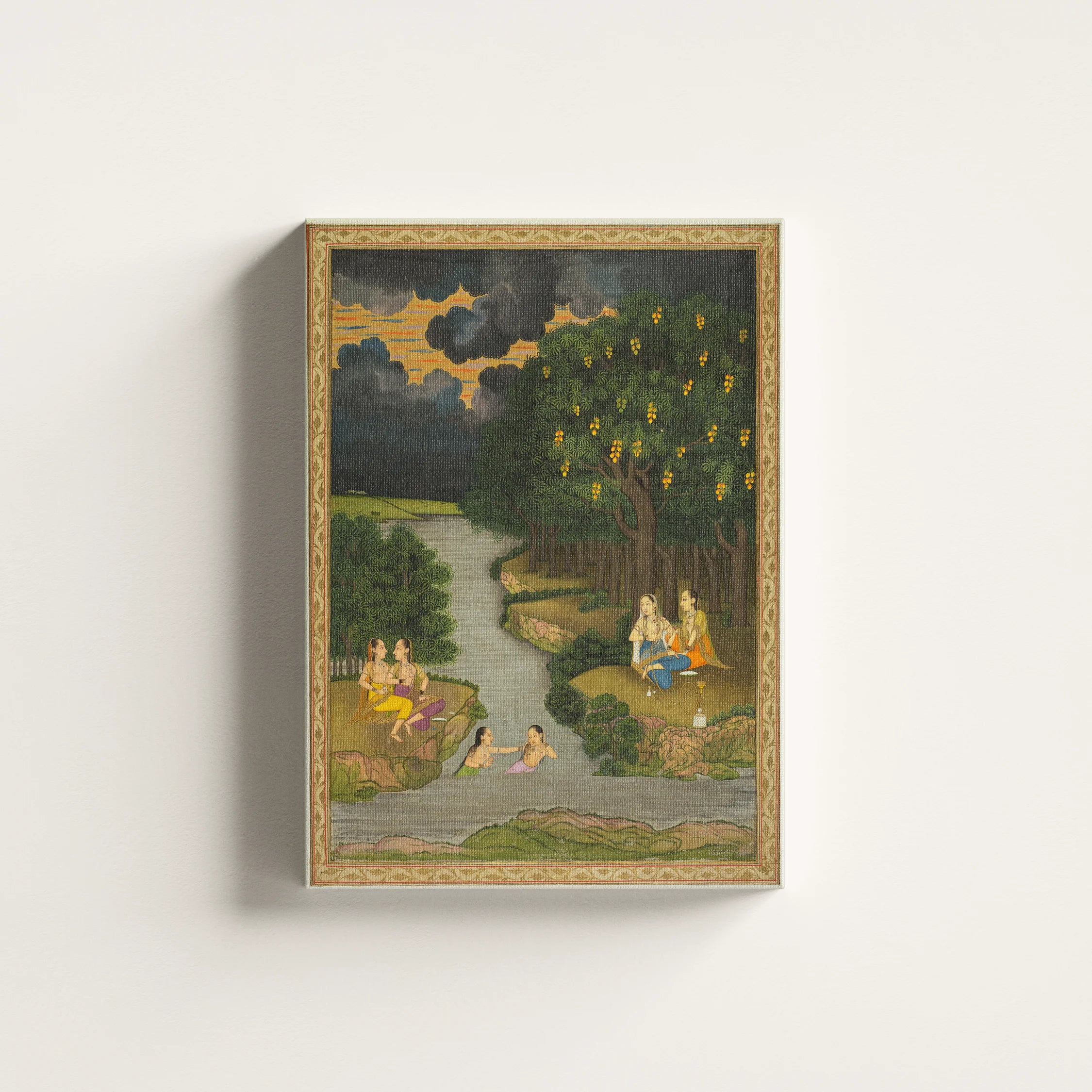 Women Enjoying River