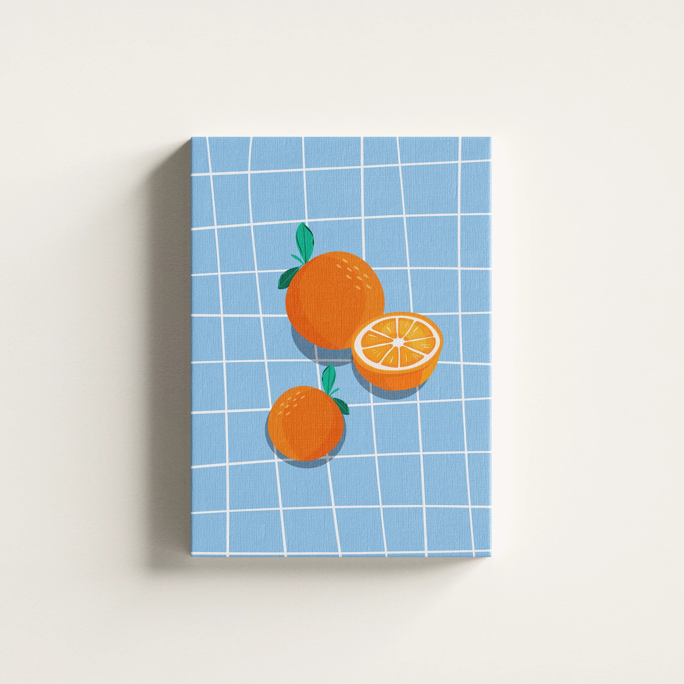 Oranges on Blue