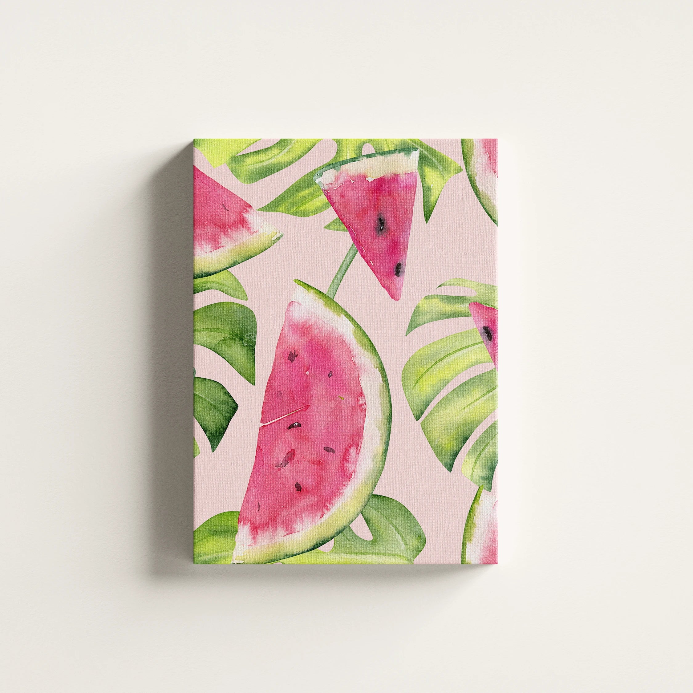 Watermelon & Tropical Leaves