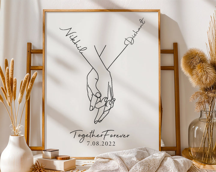 Personalised Line Art  | Together Forever