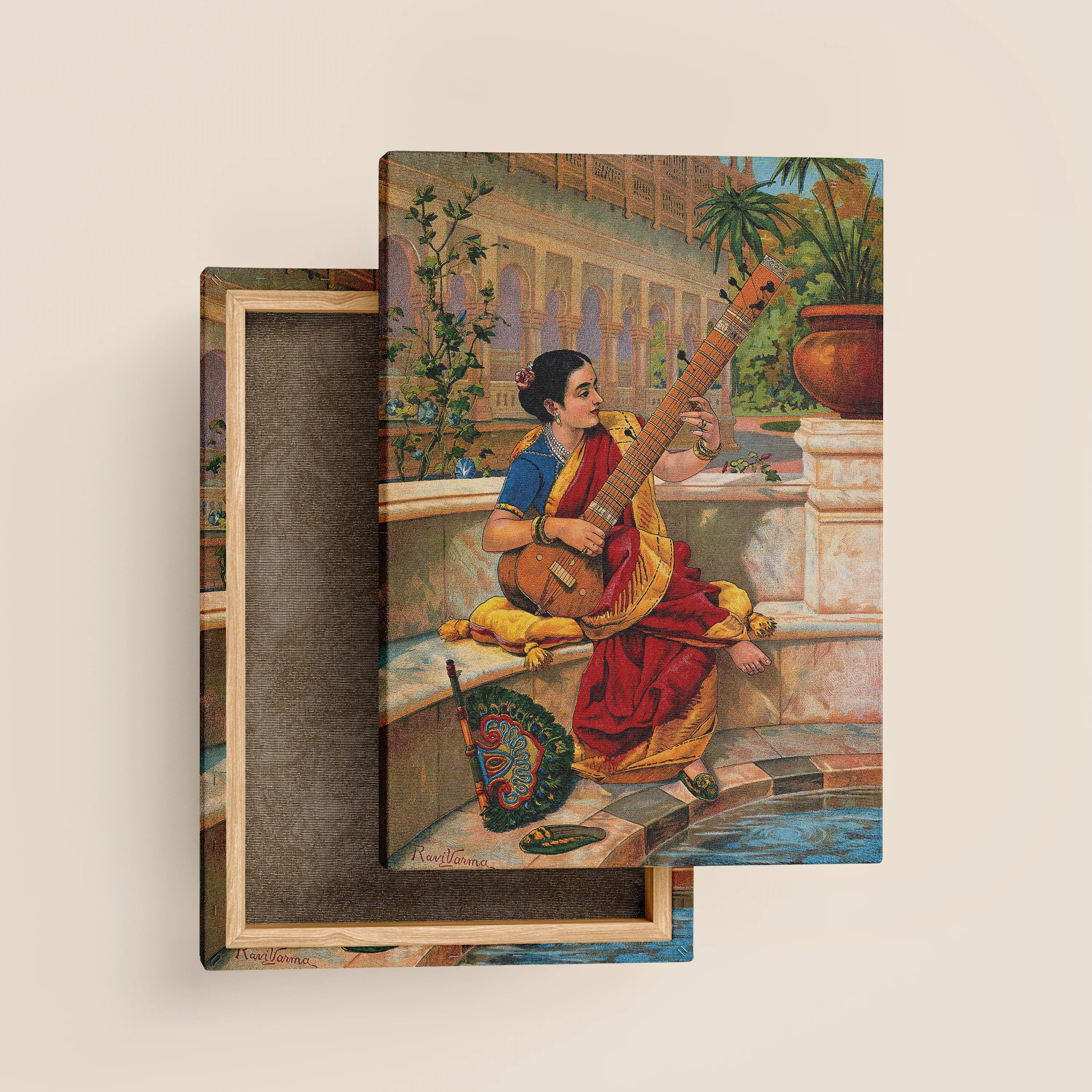 Indian Women Plays Sitar