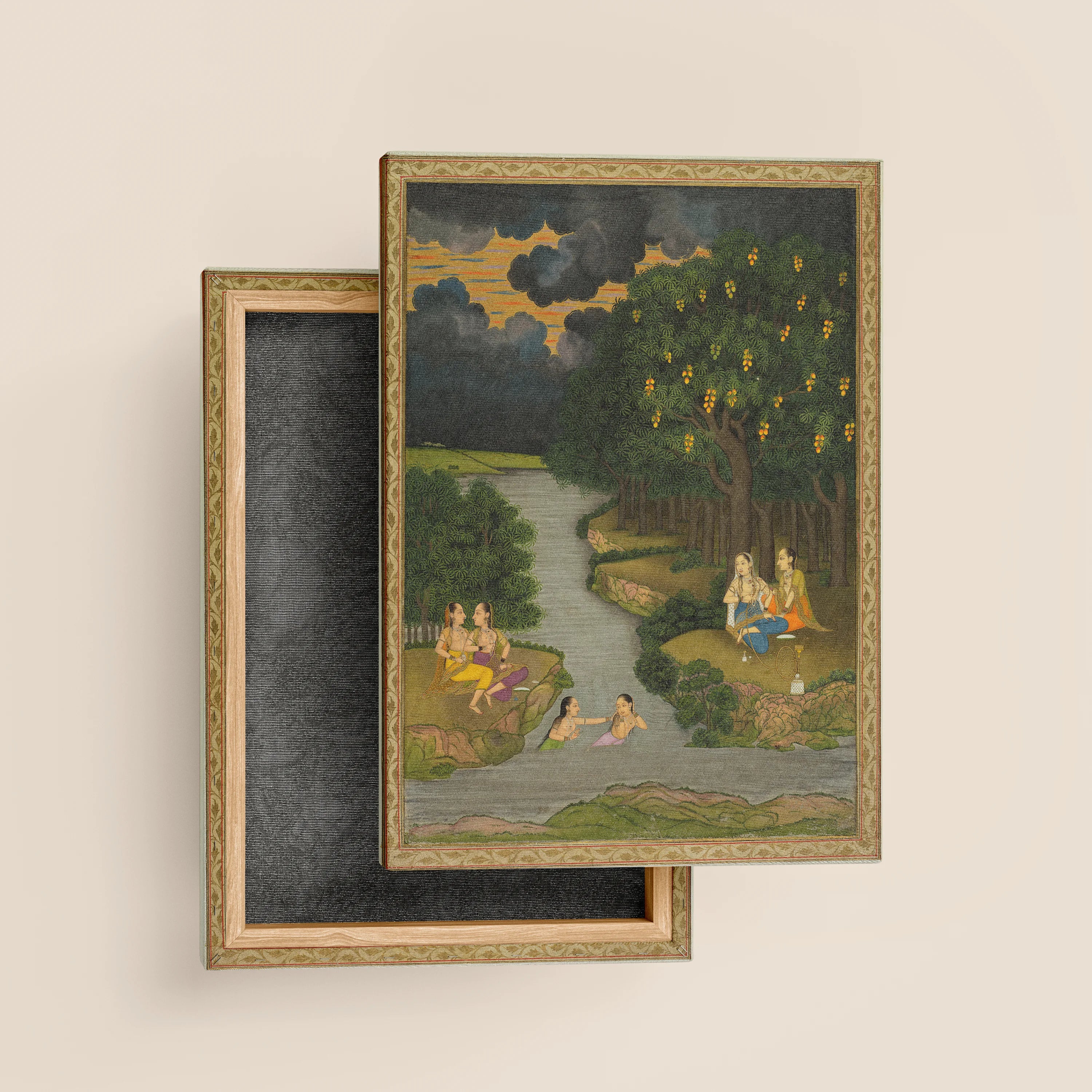 Women Enjoying River