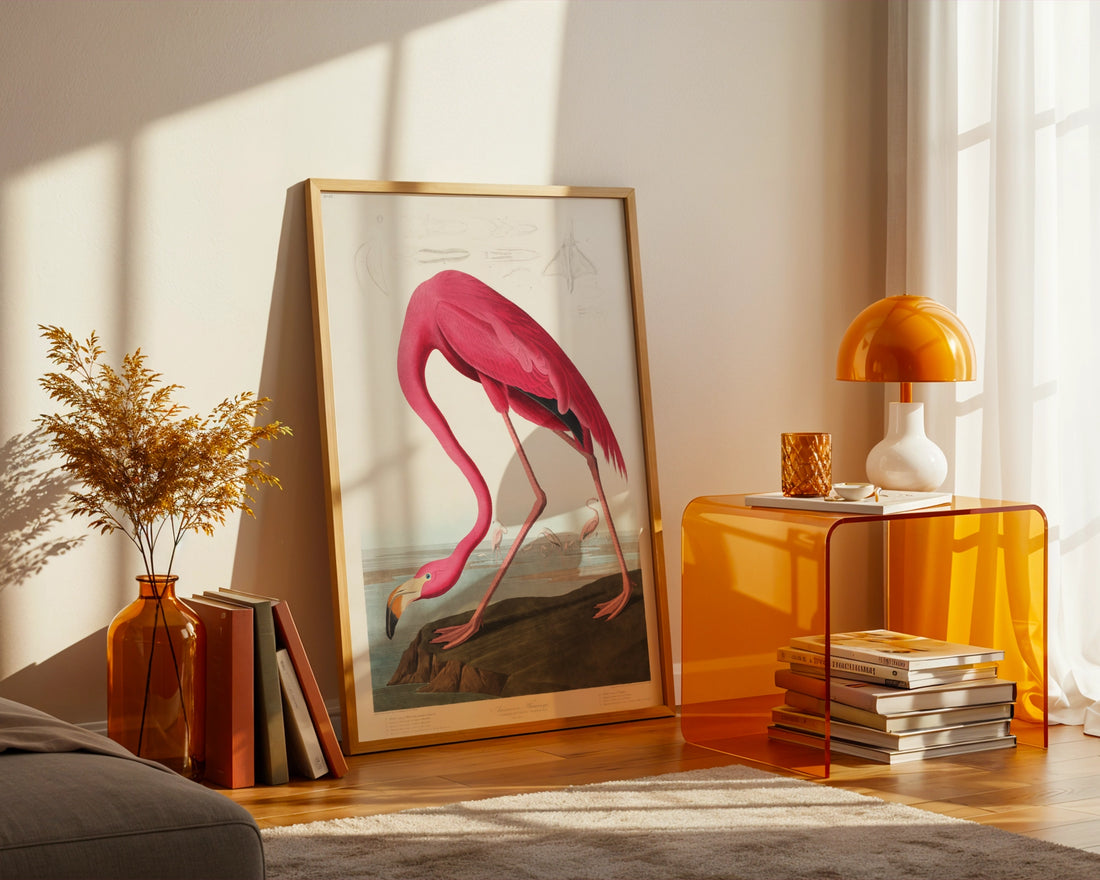 Vintage Pink Flamingo