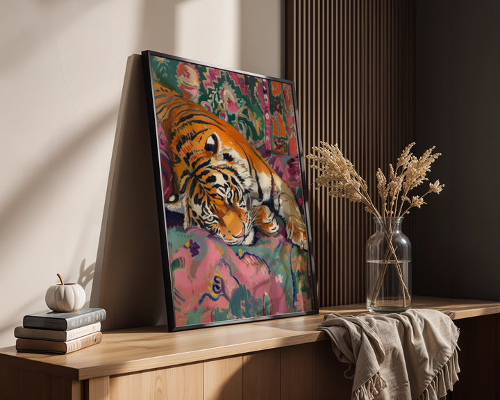 Tiger on sofa