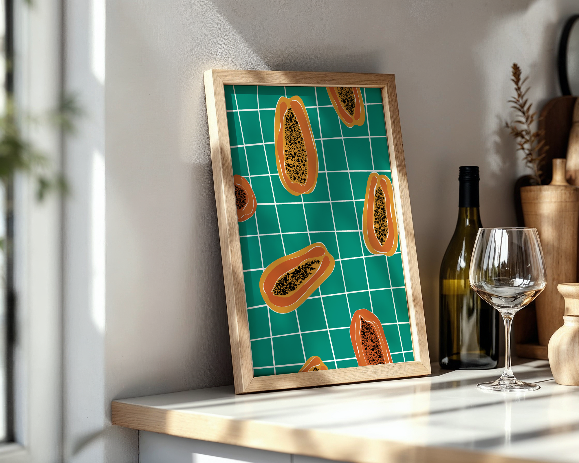 Green Papaya Drawing