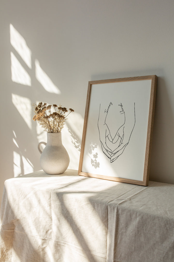 Personalised Line Art  | Togetherness