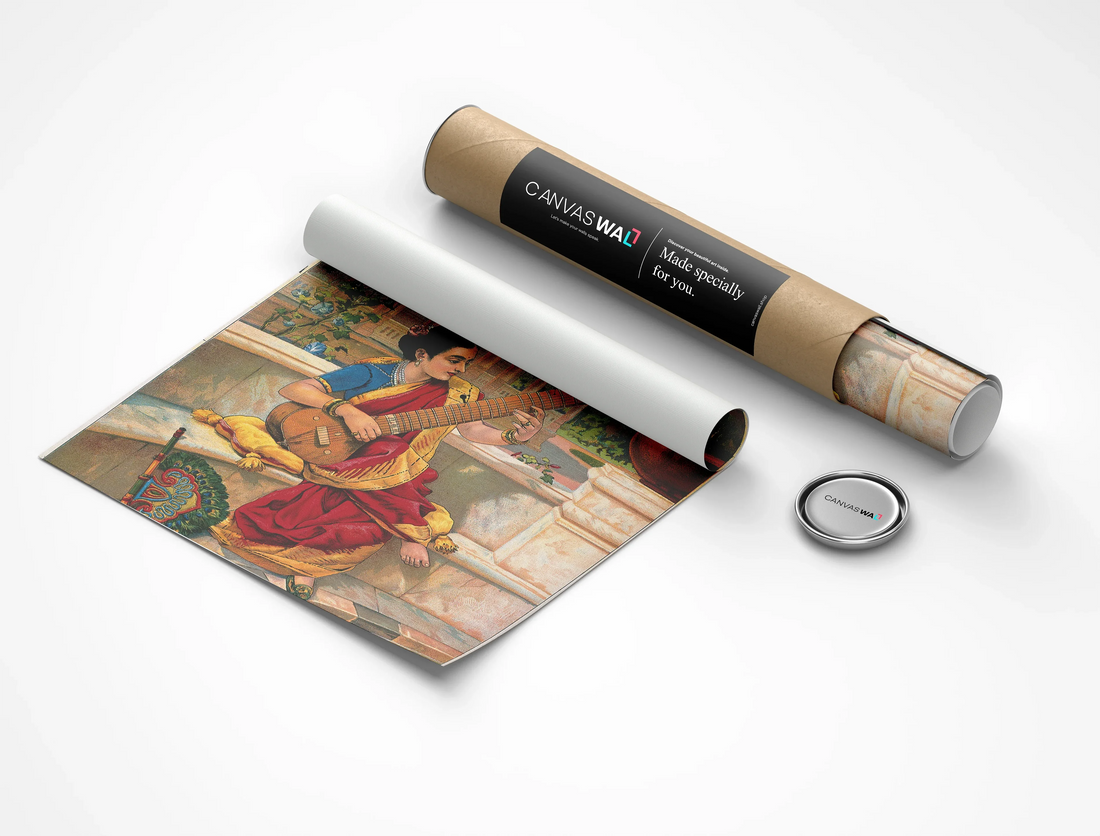 Indian Women Plays Sitar