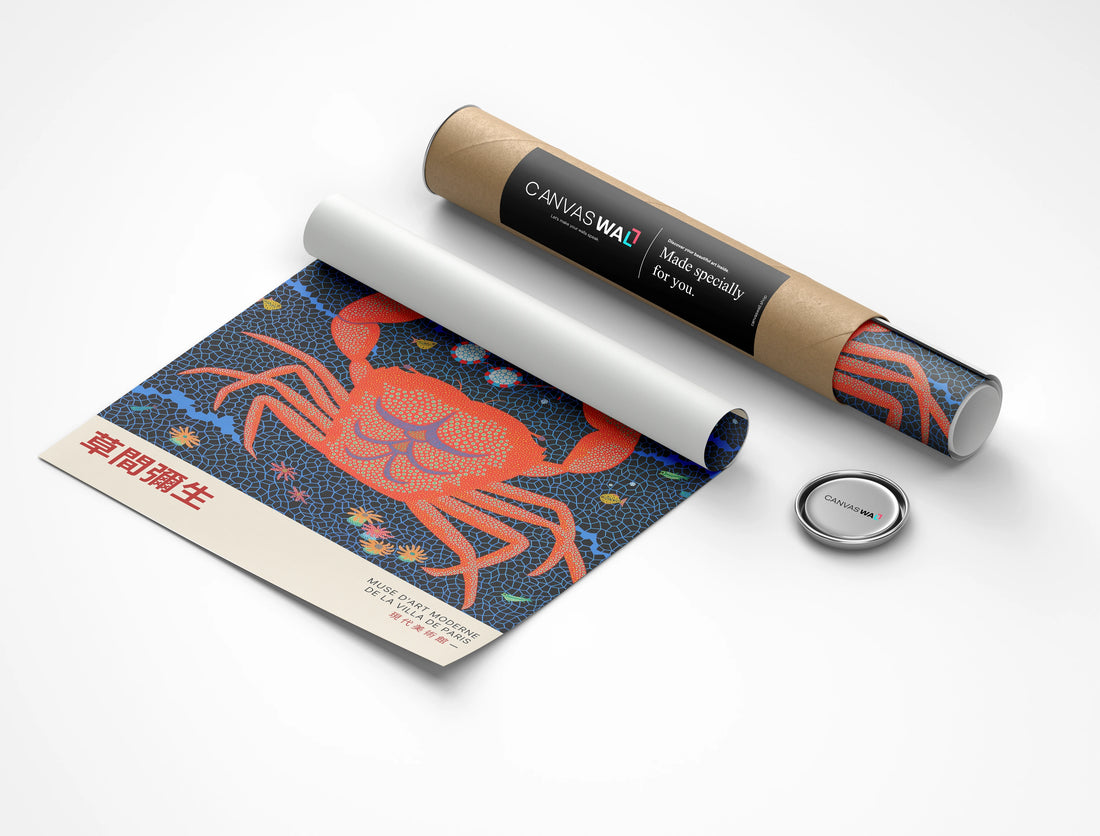 Yayoi Kusama - Modern Crab Art Poster