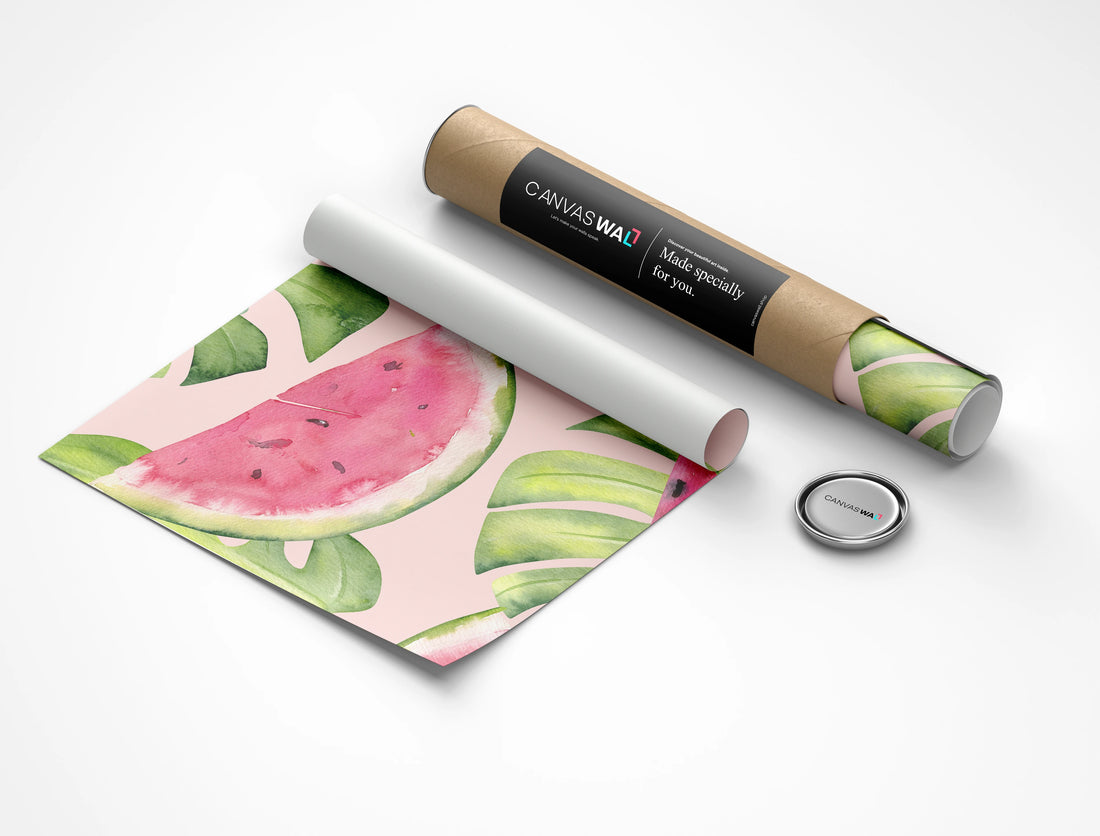 Watermelon & Tropical Leaves