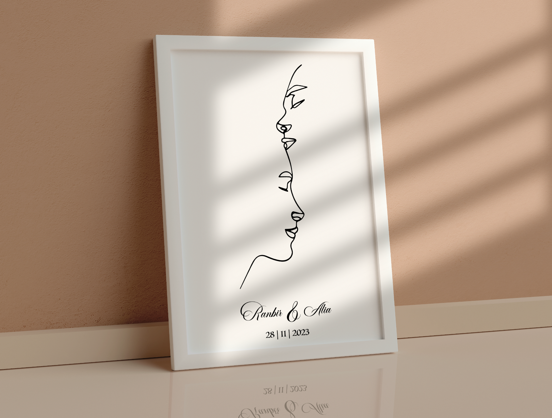 Personalised Line Art  | Love, Etched in Lines
