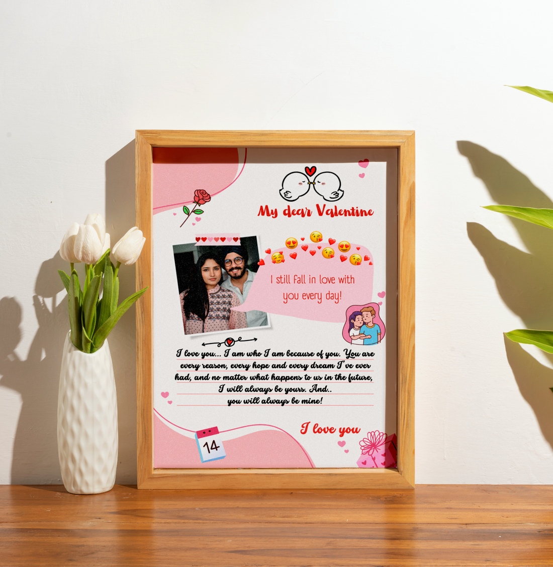 Personalised happy valentines day