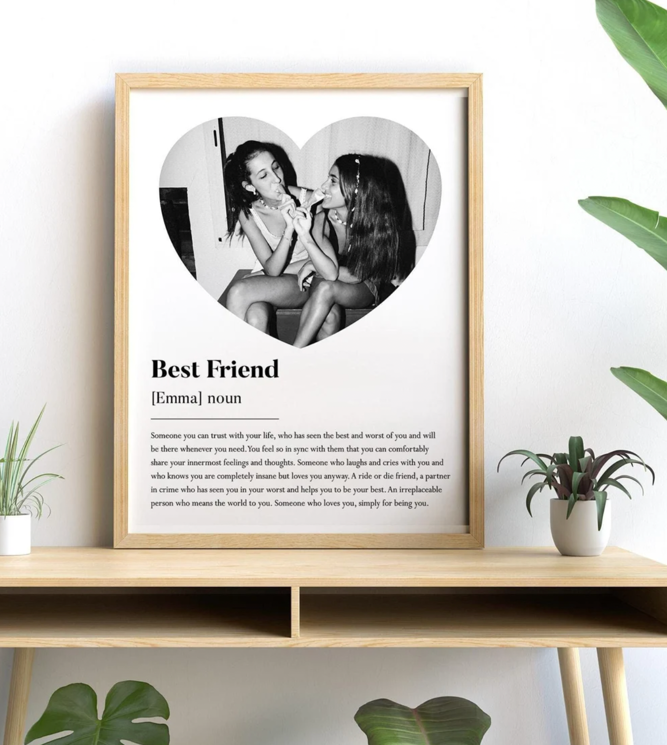 Custom Best Friend Definition Print, Best Friend Quote, Personalized Definition Print, Friendship Quote, Wall
