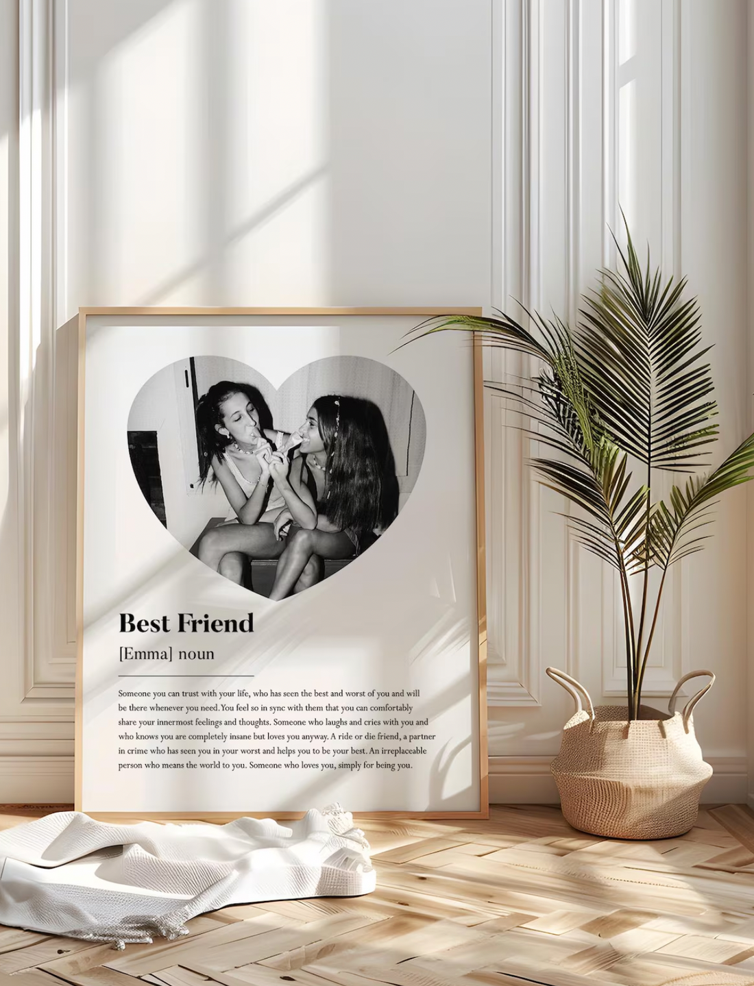 Custom Best Friend Definition Print, Best Friend Quote, Personalized Definition Print, Friendship Quote, Wall