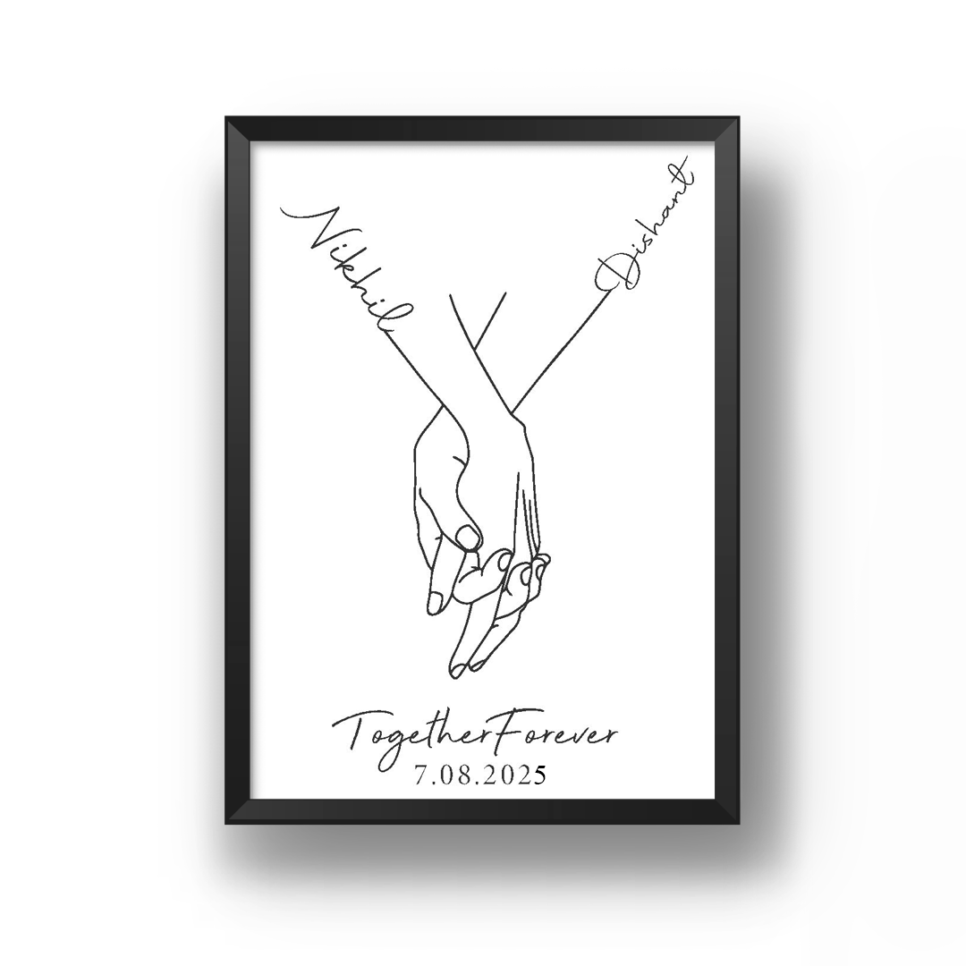 Personalised Line Art  | Together Forever