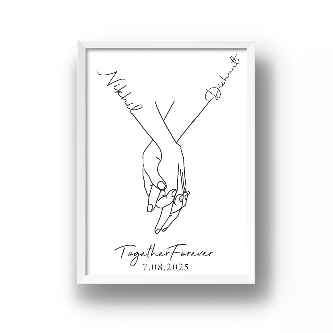 Personalised Line Art  | Together Forever
