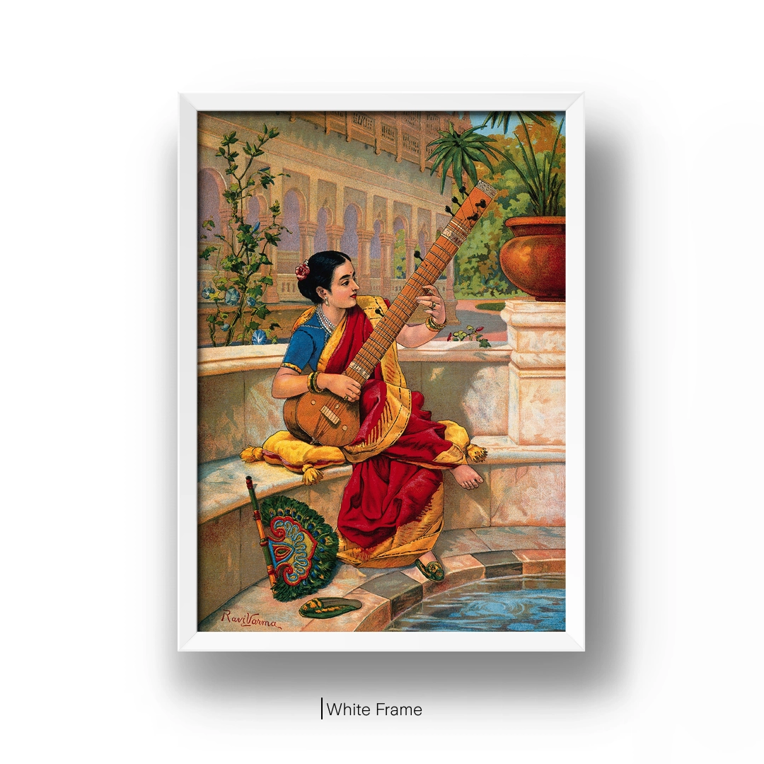 Indian Women Plays Sitar