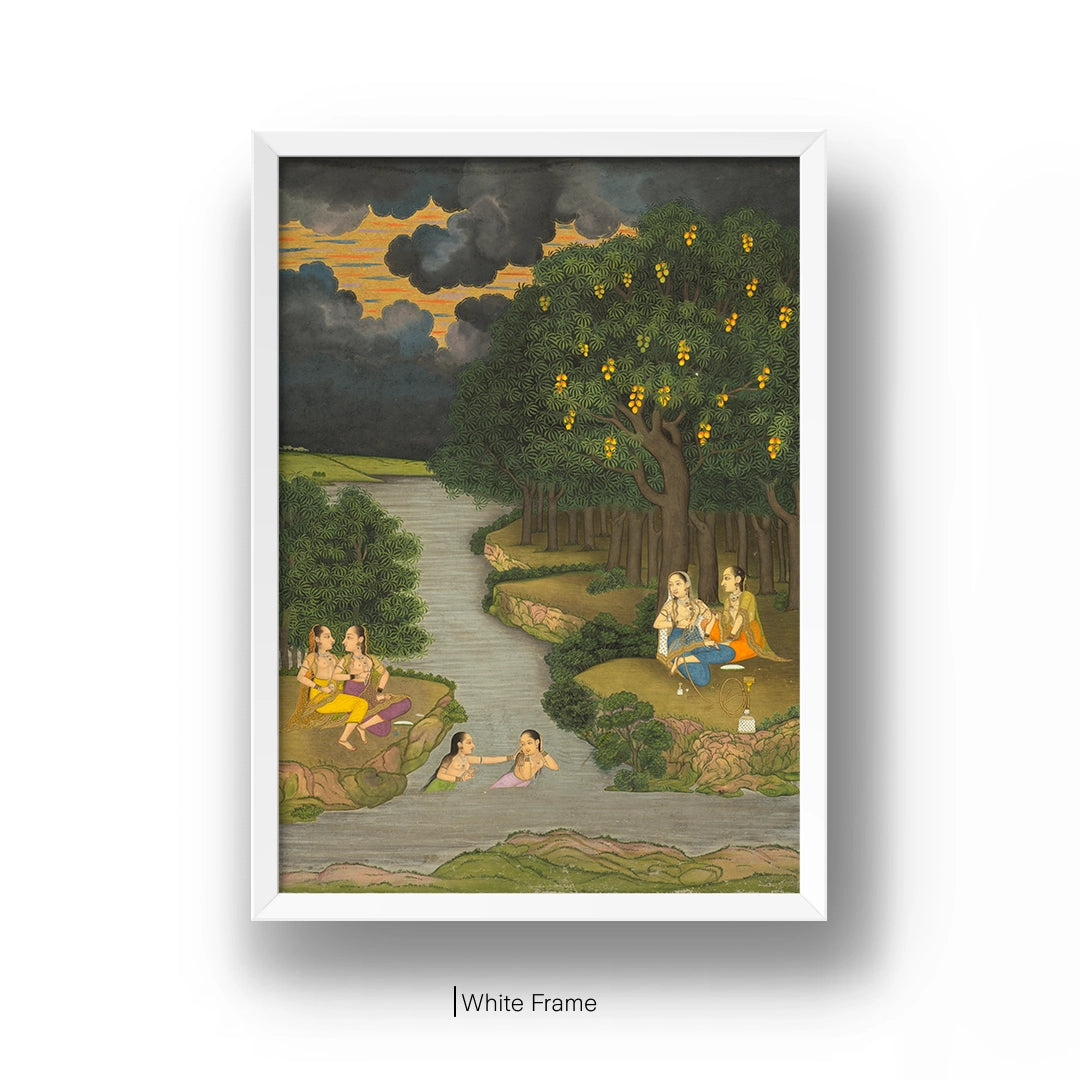 Women Enjoying River