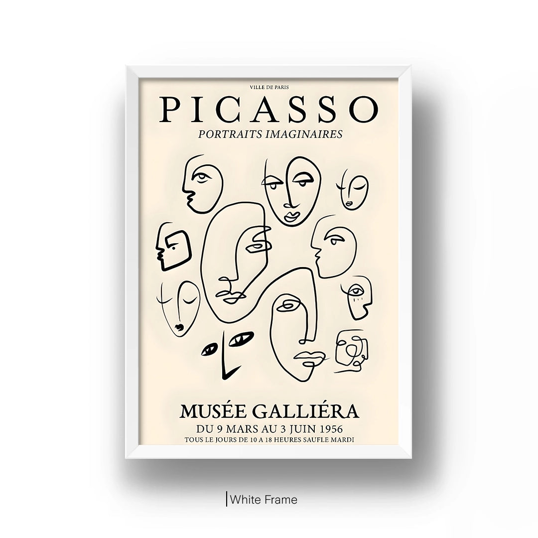Picasso Line Art Poster