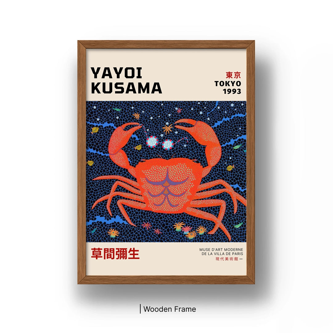 Yayoi Kusama - Modern Crab Art Poster