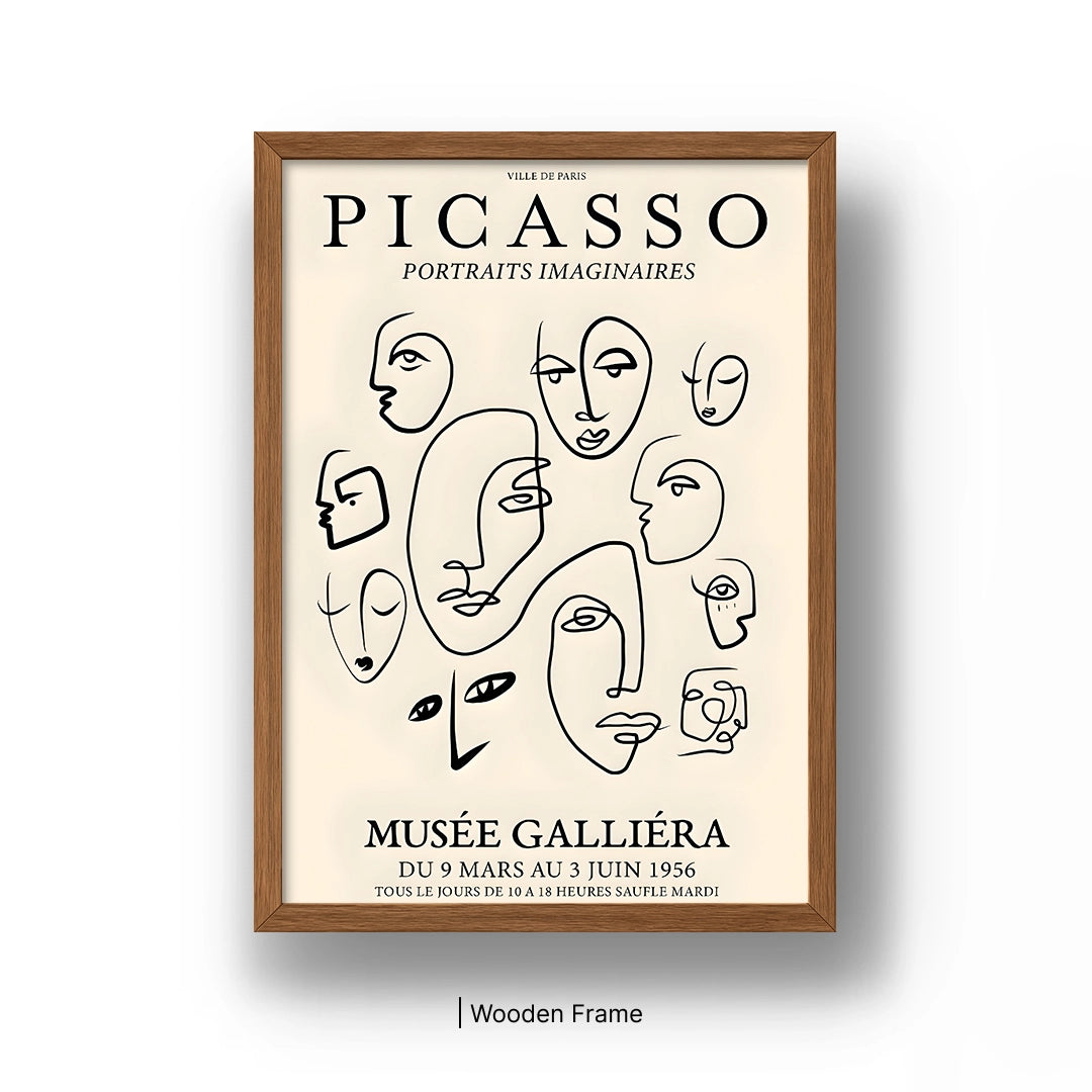 Picasso Line Art Poster