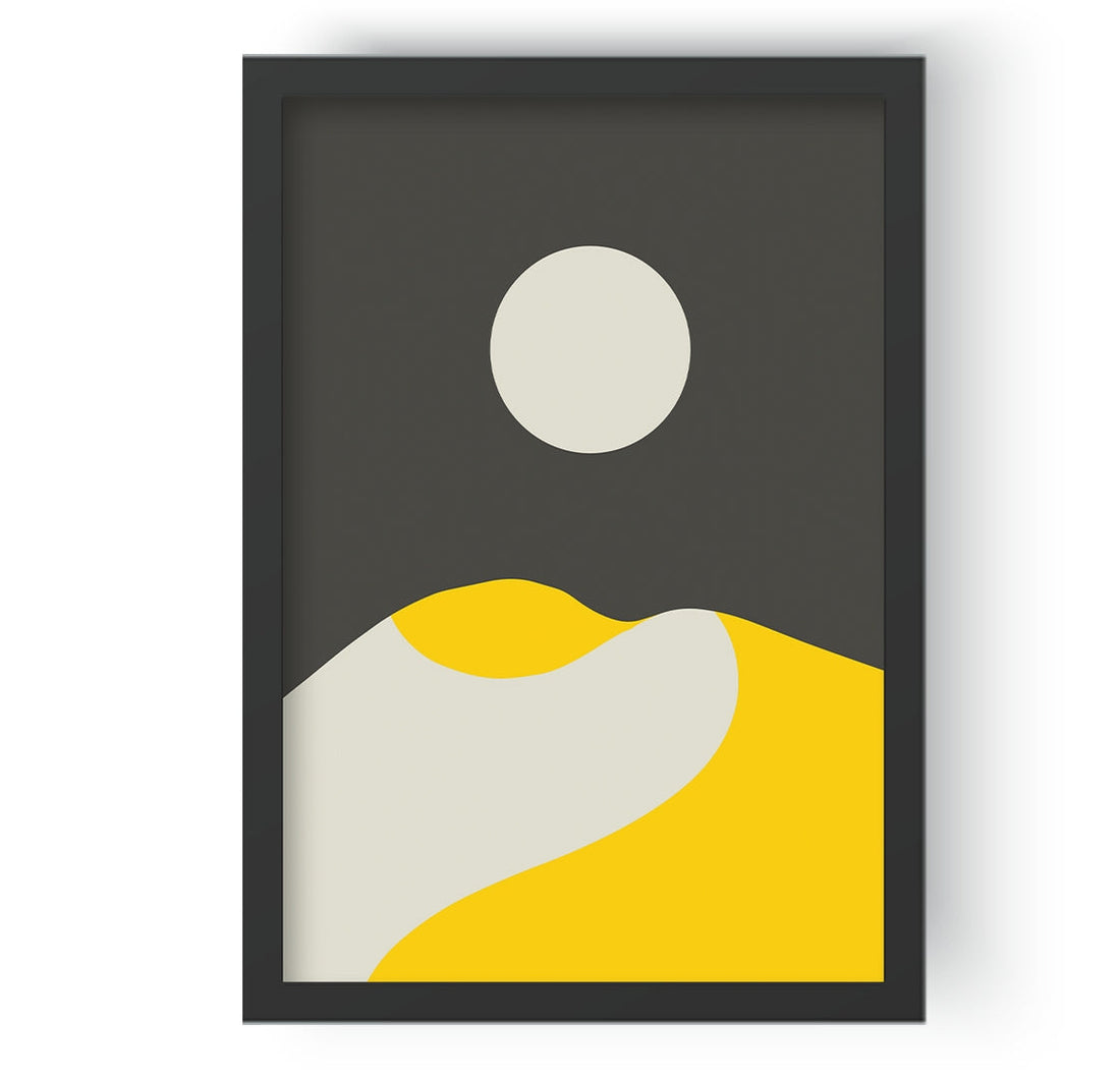 Mountains & Sun Landscape Art I