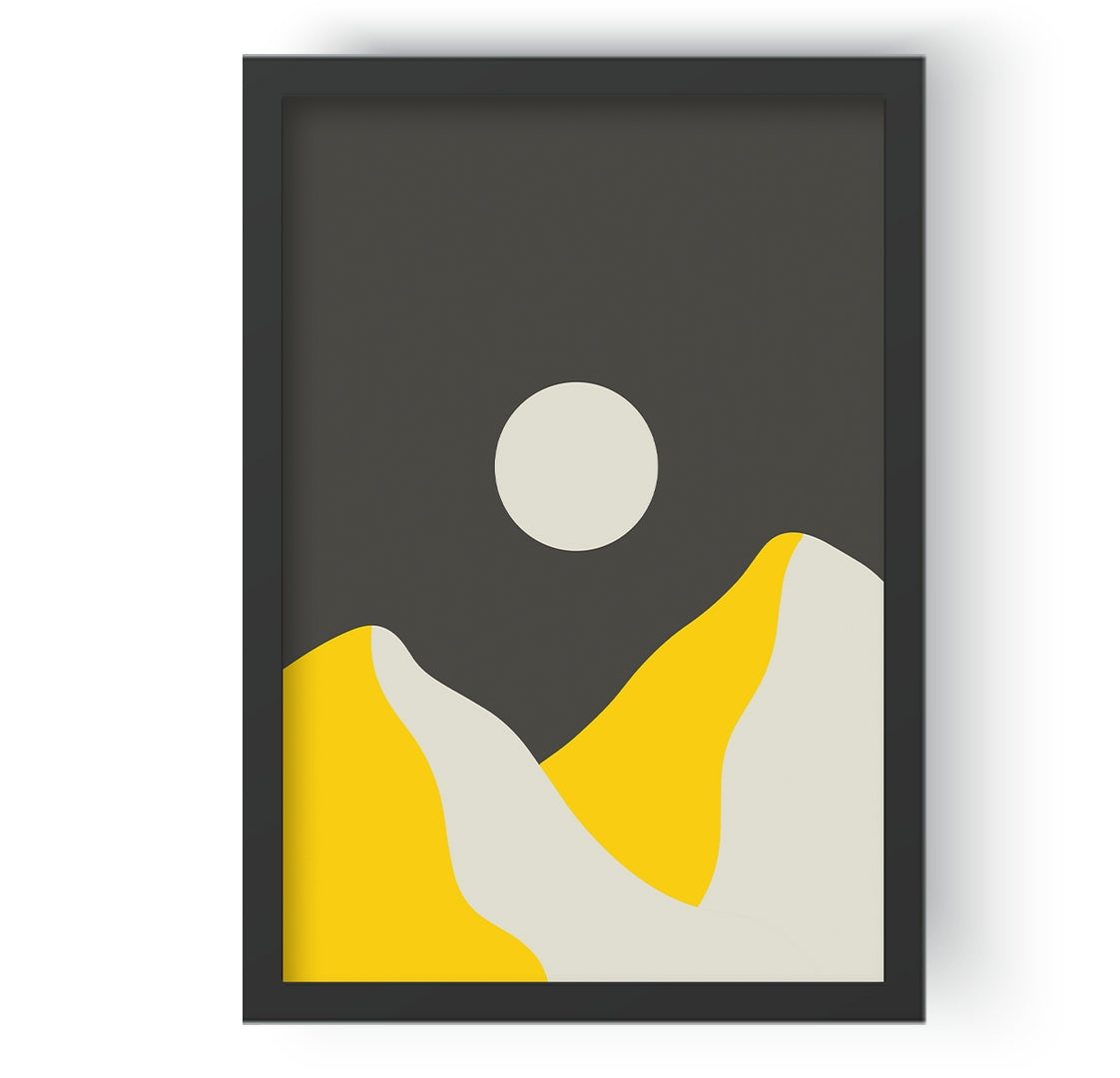 Mountains & Sun Landscape Art II