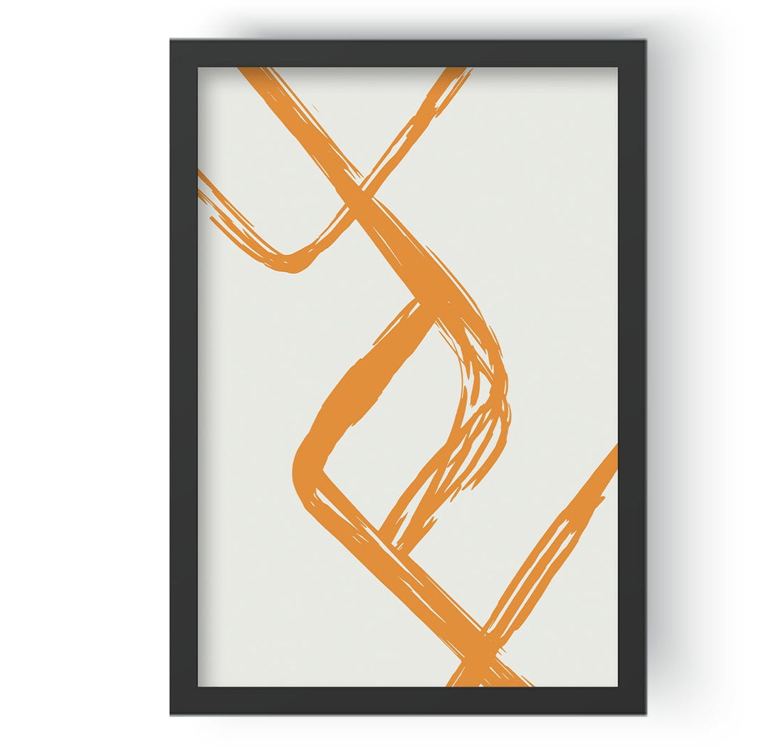 Boho Orange Strokes I