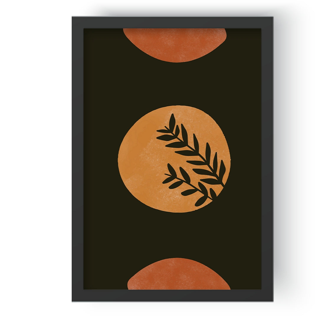 Flower Plants on Moon Wall