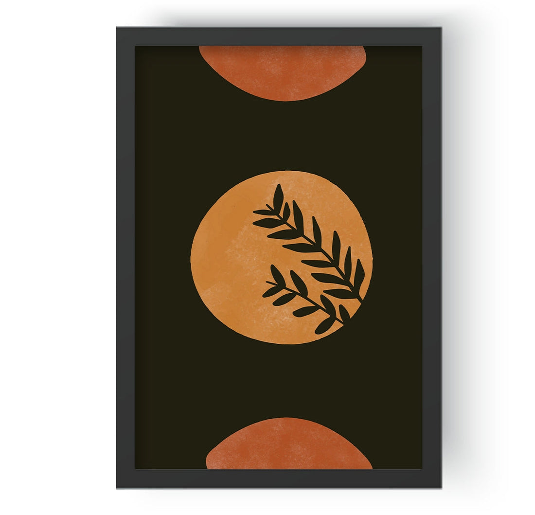 Flower Plants on Moon Wall