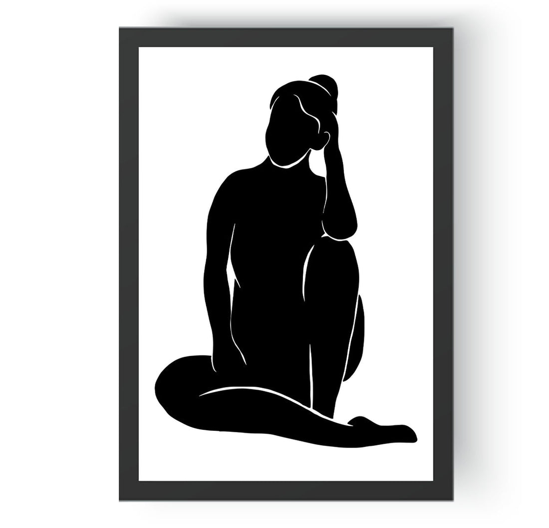 Black Sitting lady