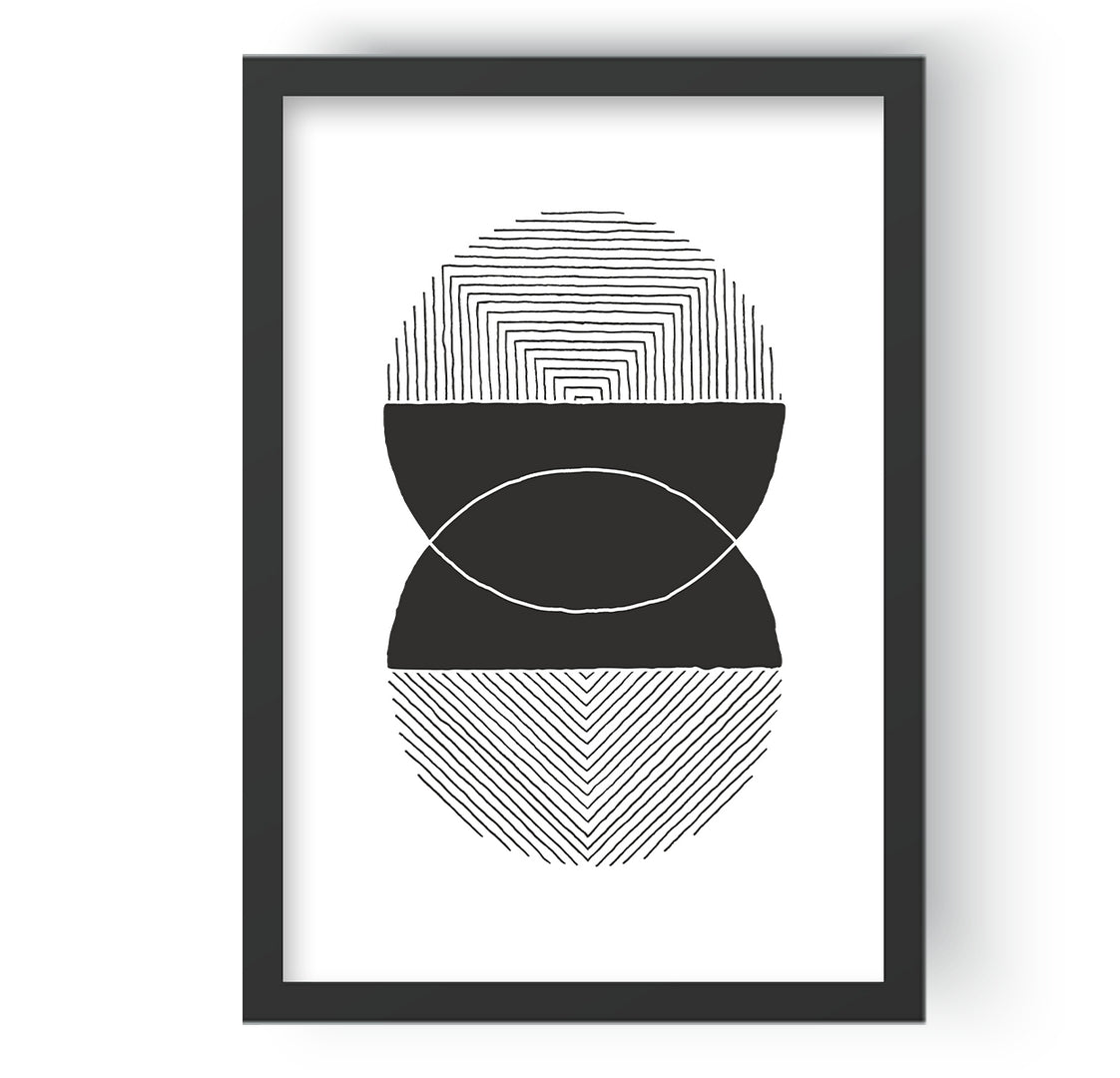 Prismatic Black & White Stroke