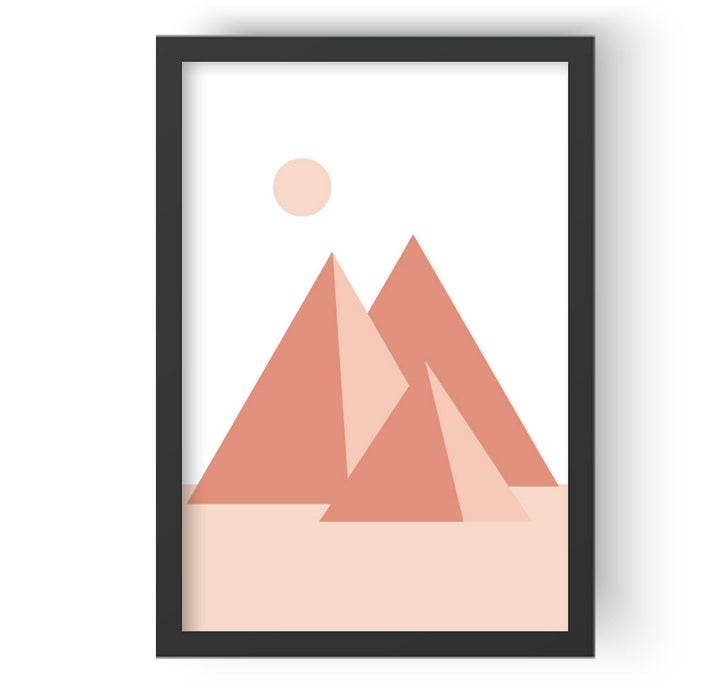 Geometric Tri Pyramids with Sun