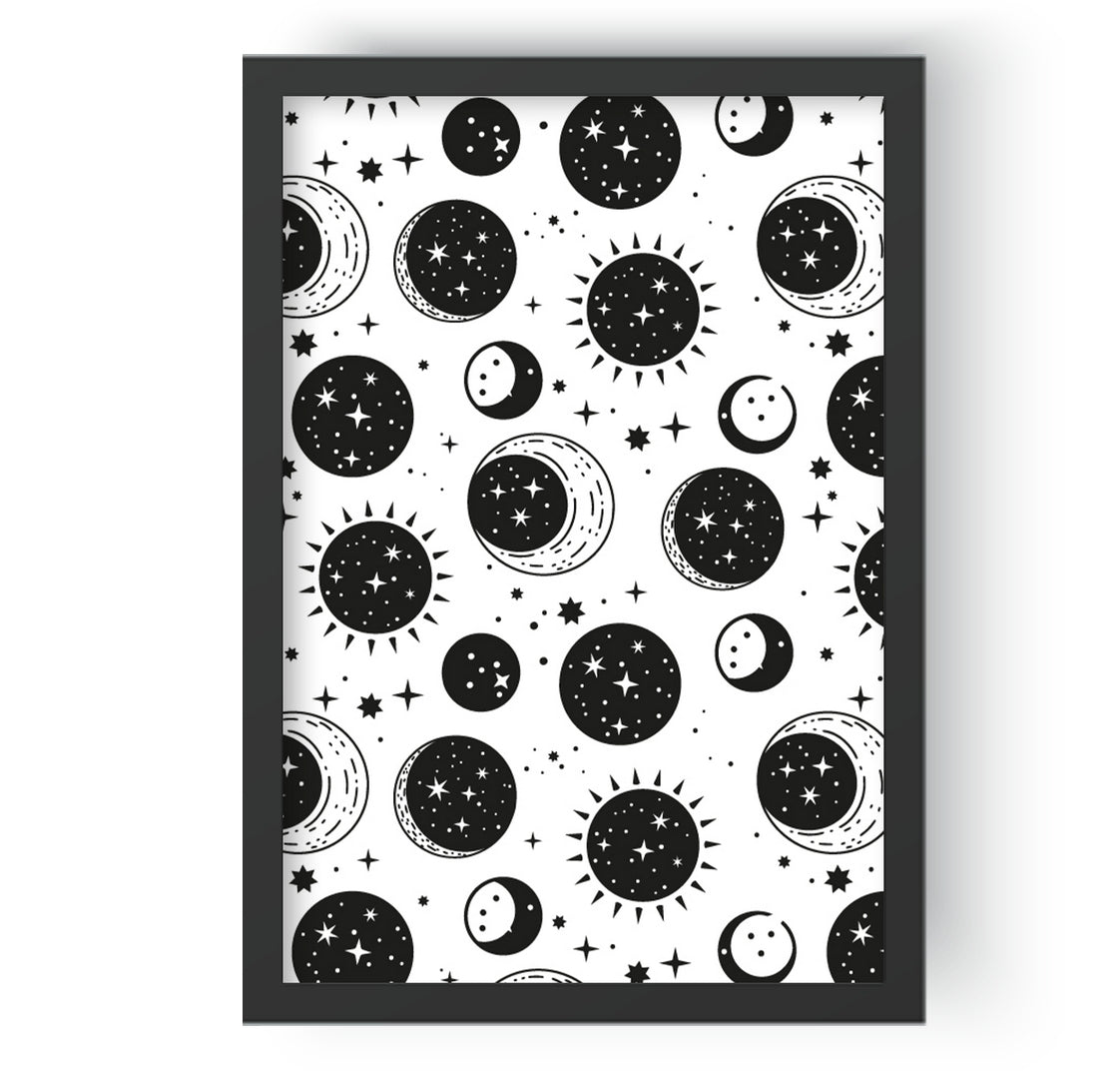 Canvaswall -Stars & moon