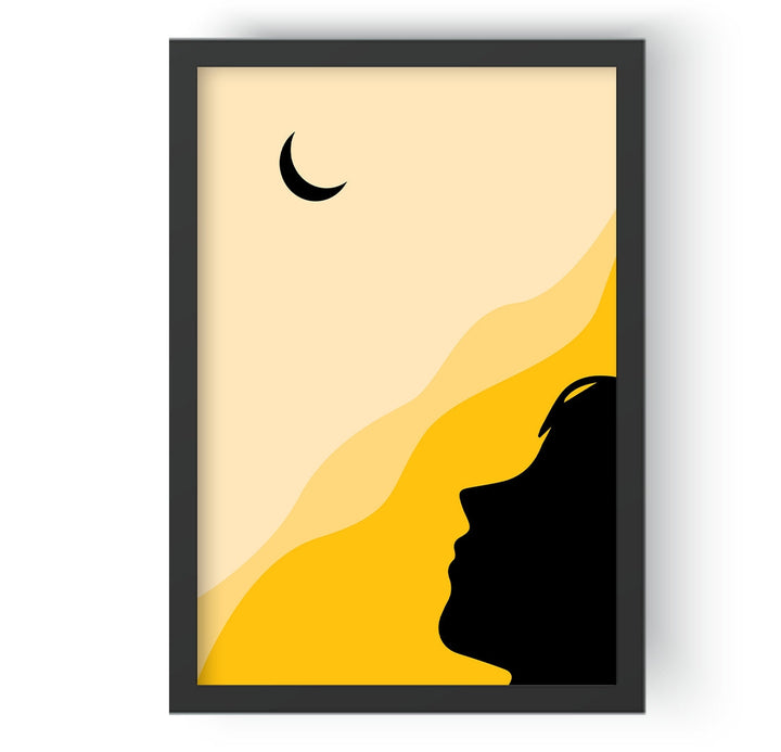 Boho Crescent Moon Girl