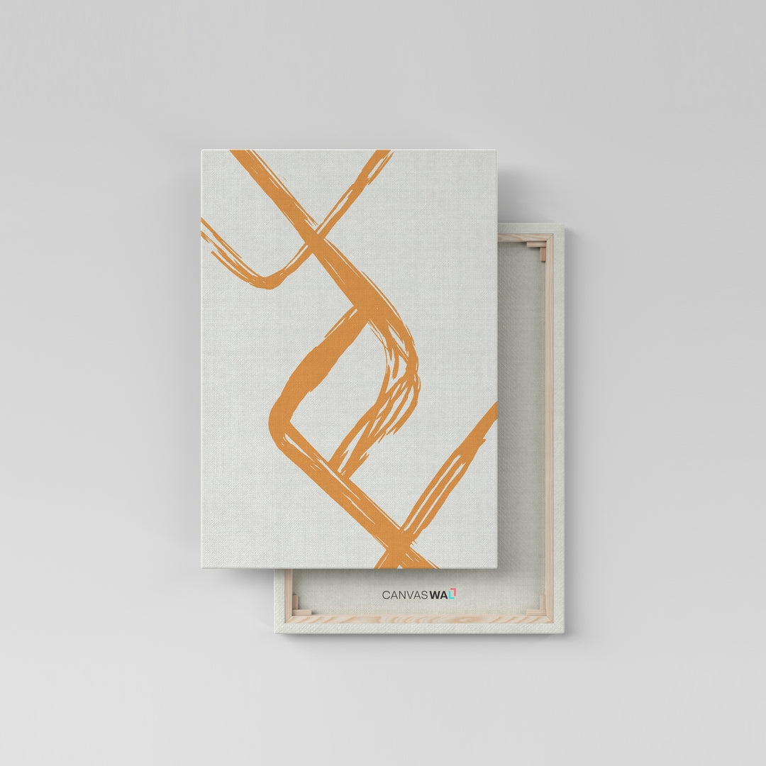 Boho Orange Strokes I