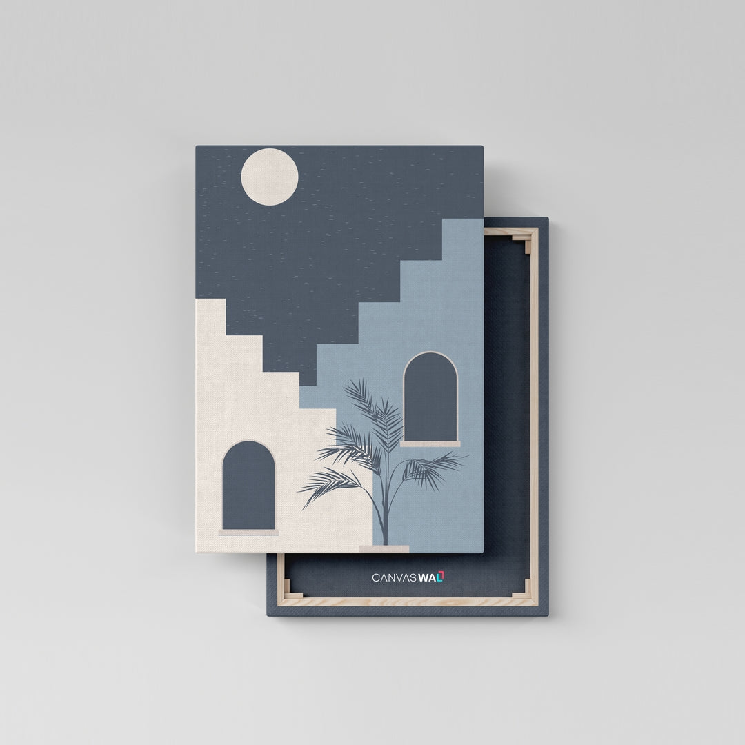 Abstract Staircase Night Art