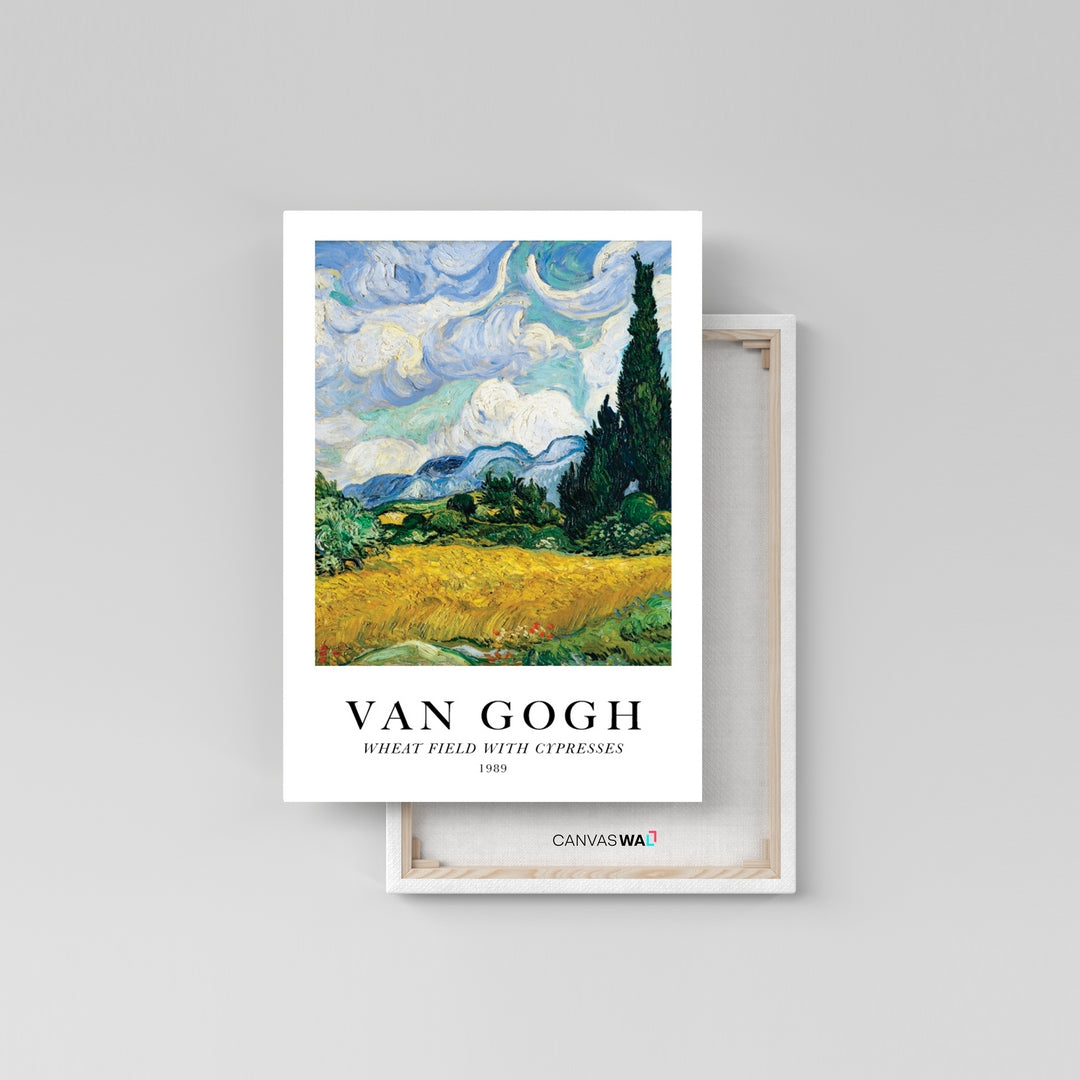 Wheat Field with Cypresses