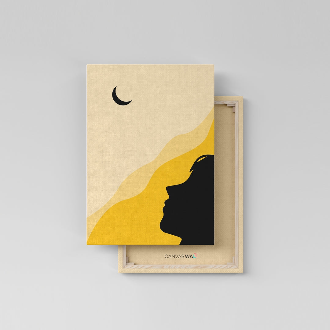 Boho Crescent Moon Girl