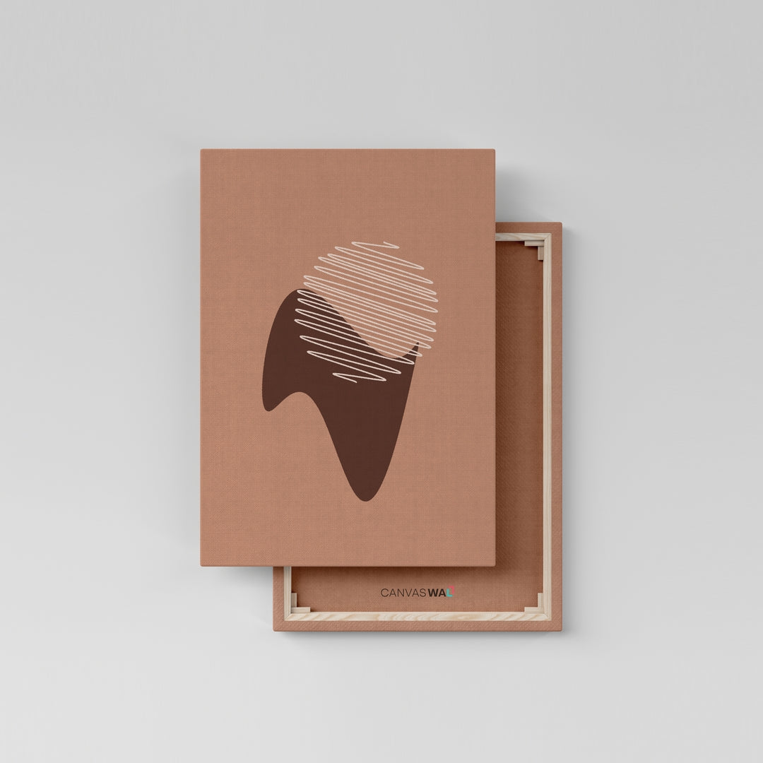 Rough Parabola Art khaki color