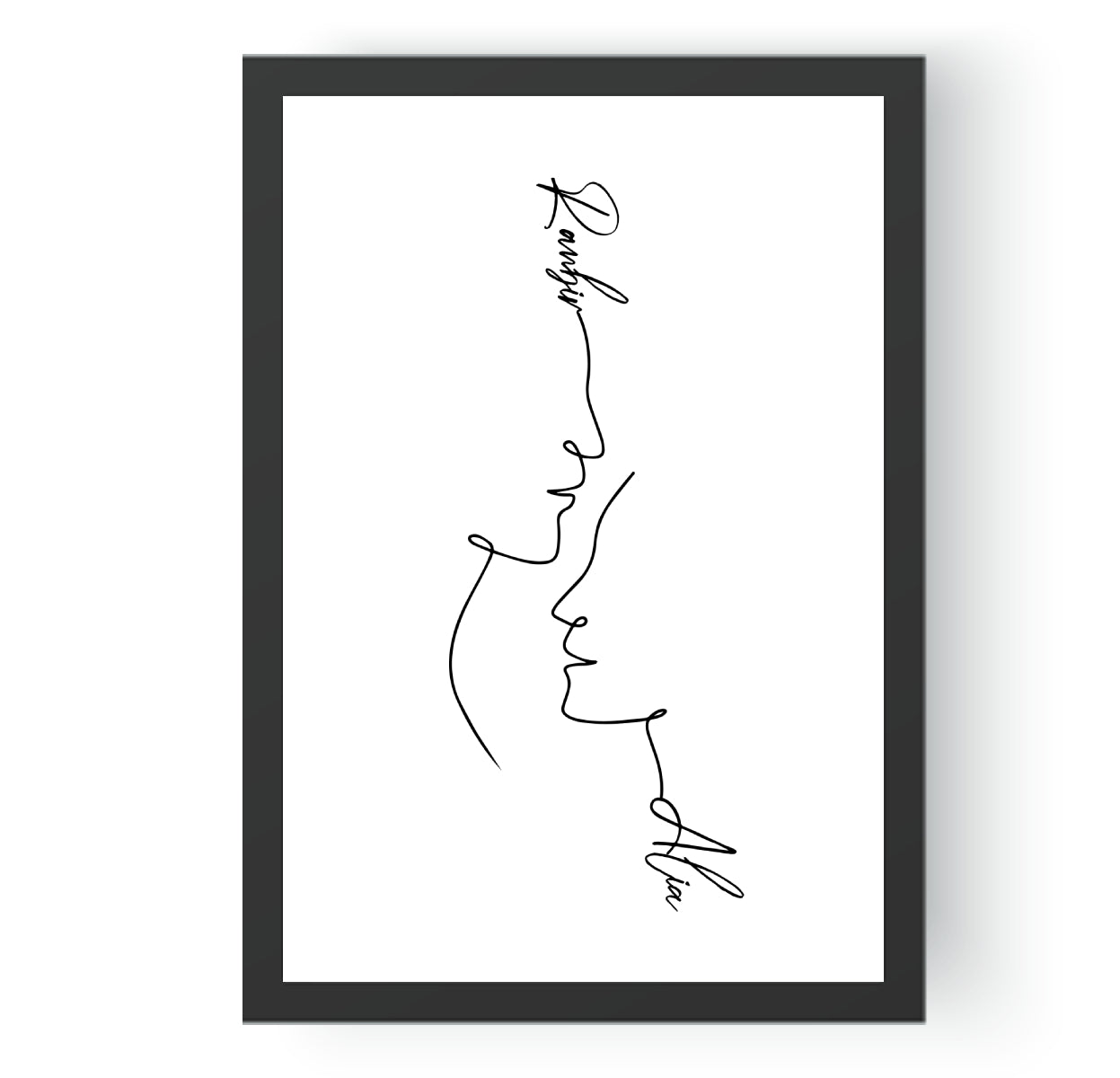 Personalised Line Art  | And then he kissed me