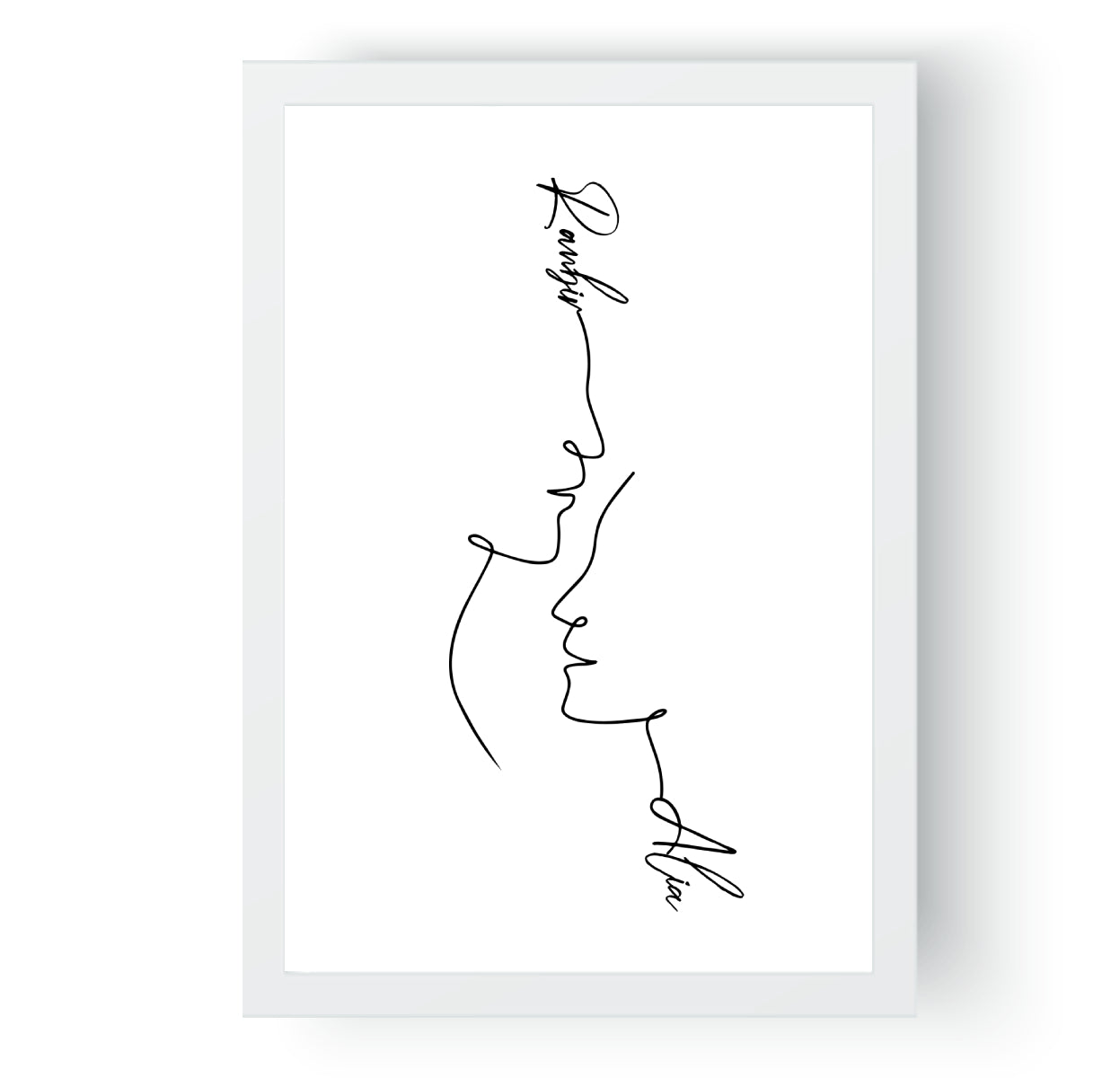 Personalised Line Art  | And then he kissed me
