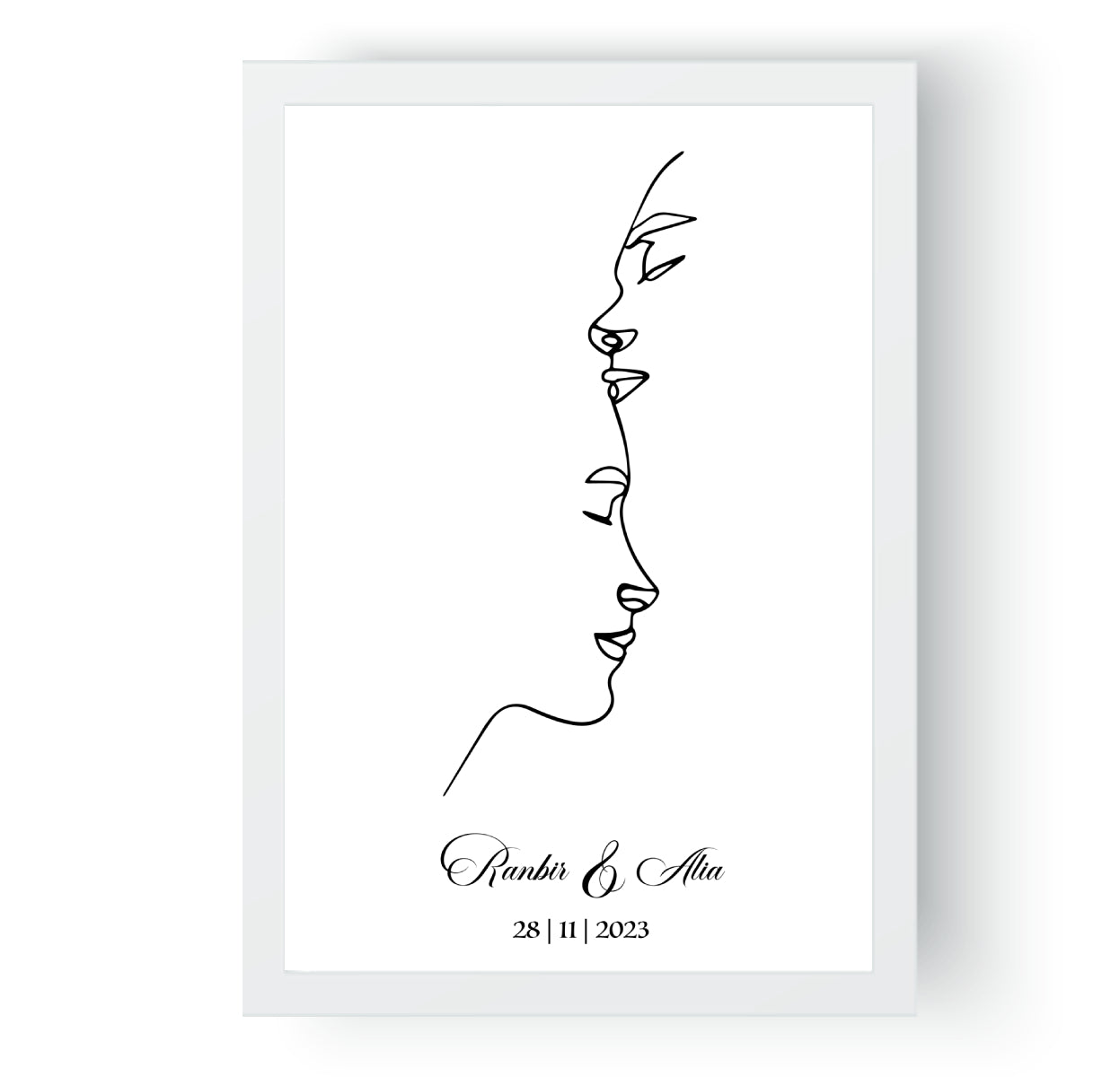 Personalised Line Art  | Love, Etched in Lines