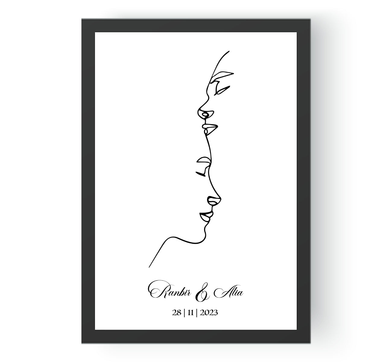 Personalised Line Art  | Love, Etched in Lines