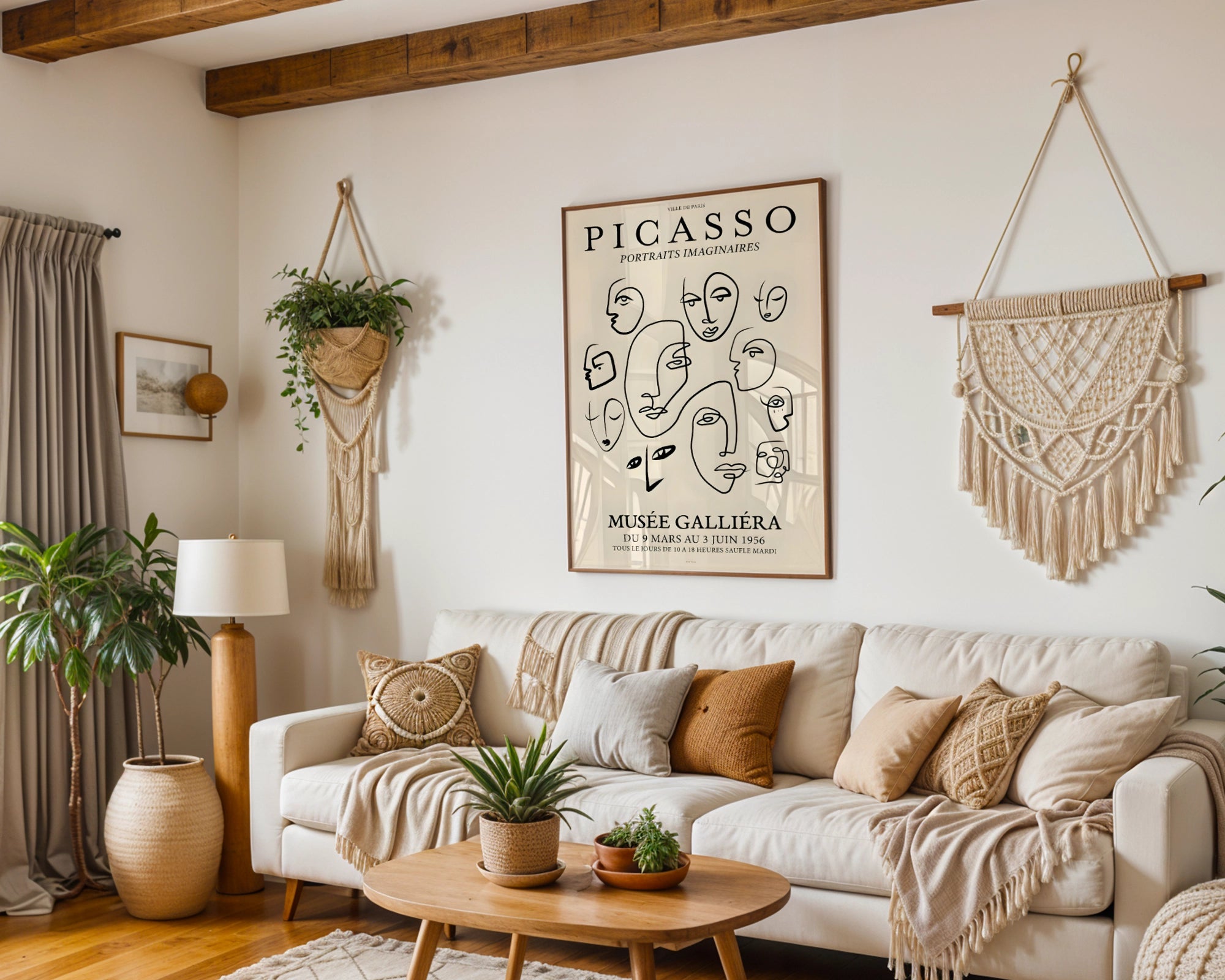 Picasso Line Art Poster